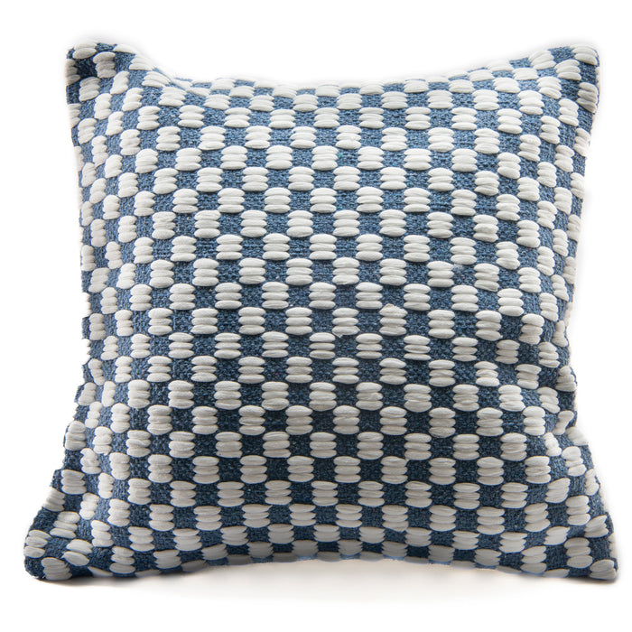 Coussin en coton tissé à la main, 18 po x 18 po