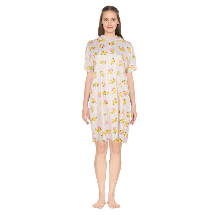 Carisma Women's Hooded 3/4 Sleeve Mom & Me Sleepshirt