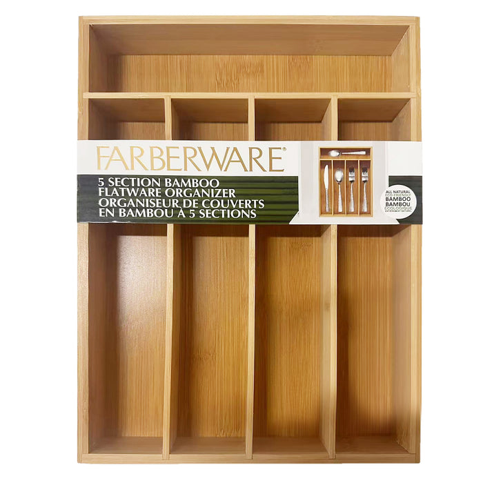 Farberware Bamboo Flatware Tray, 10-in x 14-in.