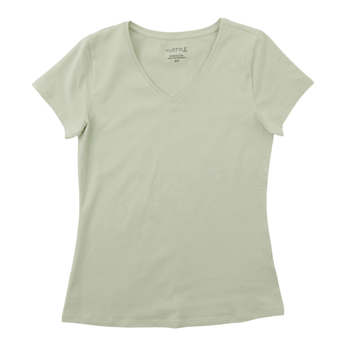 T-shirt à col en V mySTYLE pour femmes