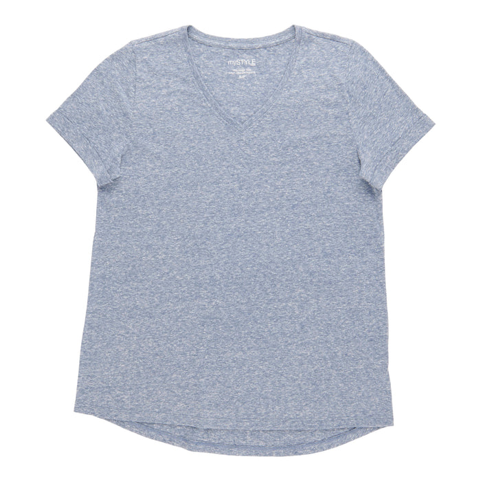 Tee-shirt à encolure en V décontracté mySTYLE pour femmes