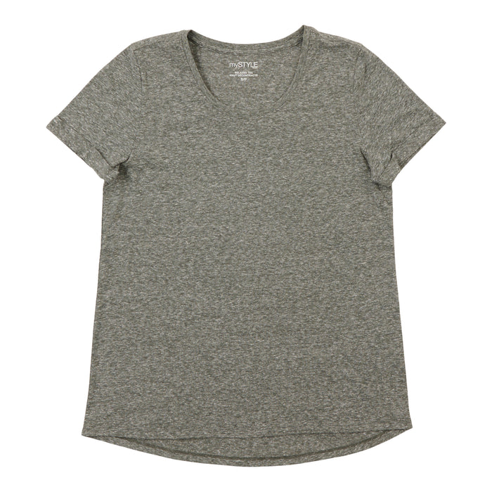mySTYLE Women's Relaxed Crew Neck Tee