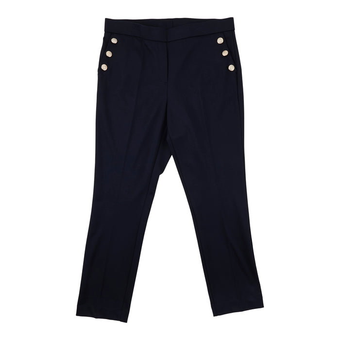 Pantalon uni avec boutons style matelot taille Plus lily morgan pour femmes
