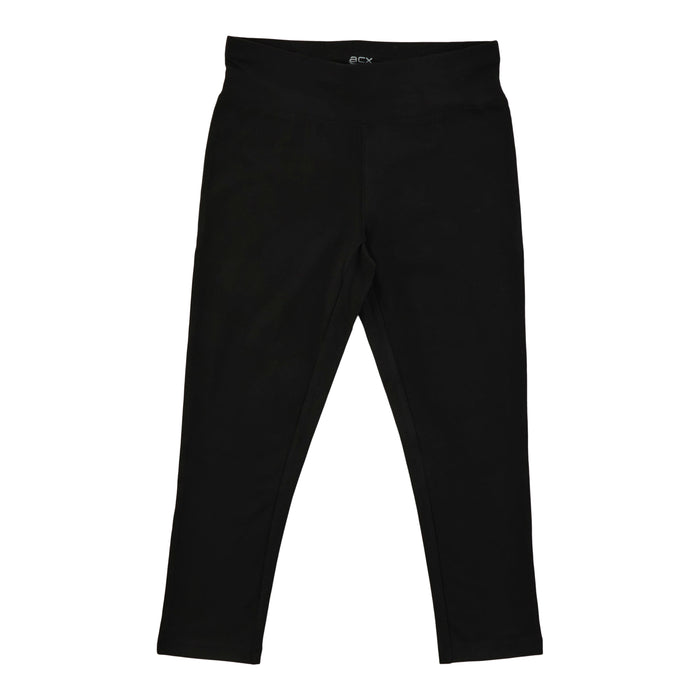Legging capri à taille haute taille plus ACX Active pour femmes, noir
