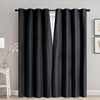 Faux Linen Blackout Curtain with Grommets, 52-in x 84-in.