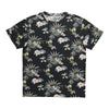 T-shirt à manches courtes avec imprimé tropical pour hommes