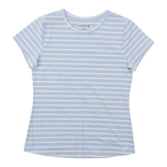 T-shirt extensible à encolure ras du cou mySTYLE pour femmes