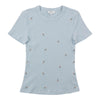 T-shirt côtelé brodé mySTYLE pour femmes