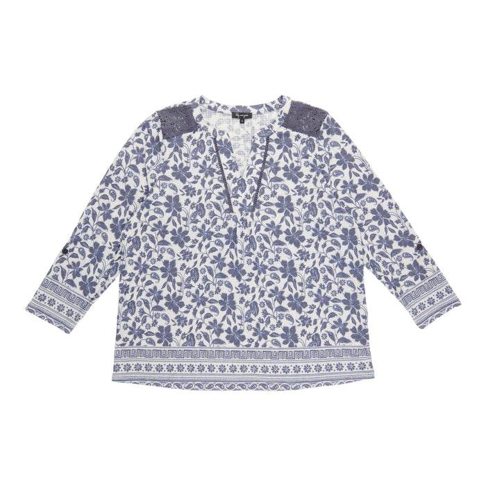 Lily Morgan Women’s Plus Lace Detail Top