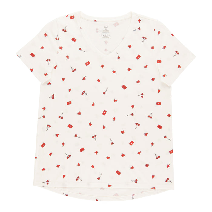 Women's Valentine's Day V-Neck Tee