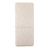 Coussin de chaise d’extérieur à haut dossier classique à motif de feuilles, taupe, 42 po x 17,5 po