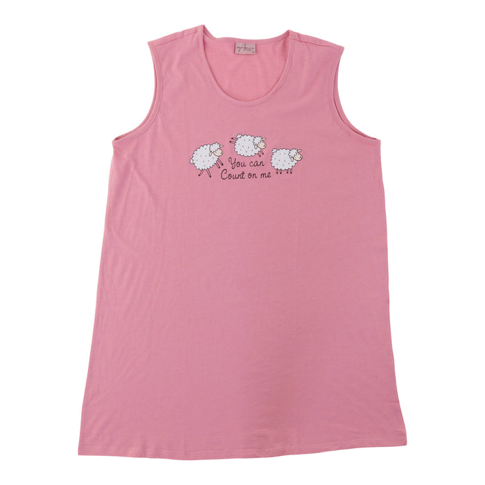 Chemise de nuit sans manches taille plus pour femmes, assortiment
