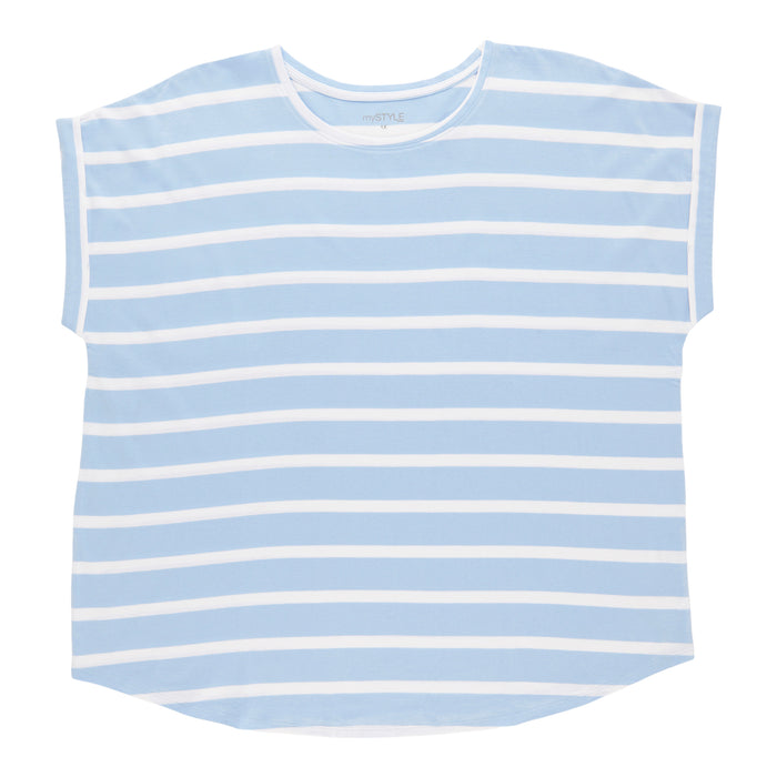 mySTYLE Women's Plus Crew Neck T-Shirt