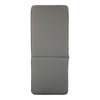 Coussin de chaise d’extérieur à haut dossier classique de couleur unie, anthracite, 42 po x 17,5 po