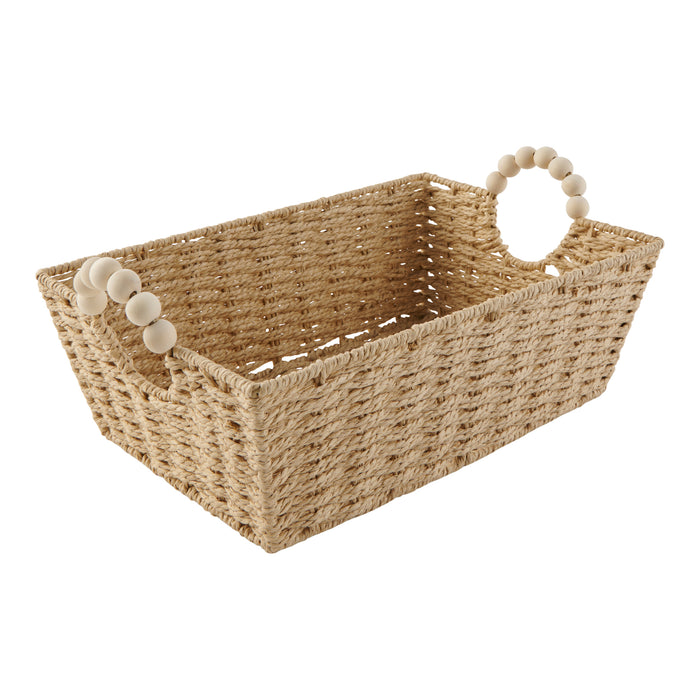 HomeStyles Paper Rope Basket, 15-in x 10-in x 5-in.