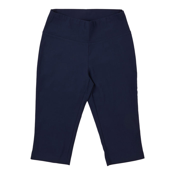 lily morgan Women's Side Slit Capri Pull-On Pants