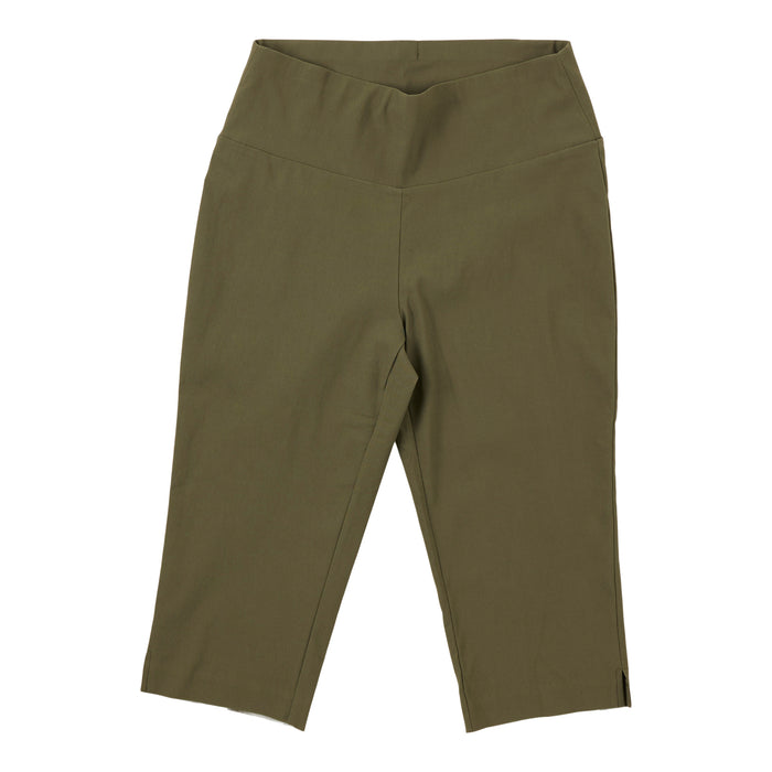 Pantalon capri à enfiler avec fente latérale lily morgan pour femmes
