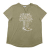 T-shirt à encolure en V taille Plus mySTYLE pour femmes
