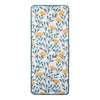 Coussin de chaise d’extérieur à haut dossier classique à motif floral, jaune, 42 po x 17,5 po