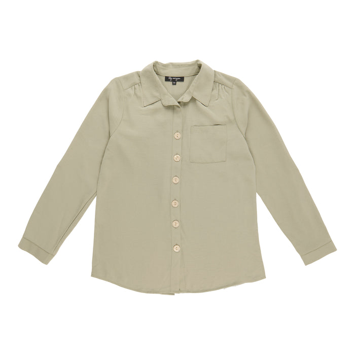 Blouse à gros boutons lily morgan pour femmes 