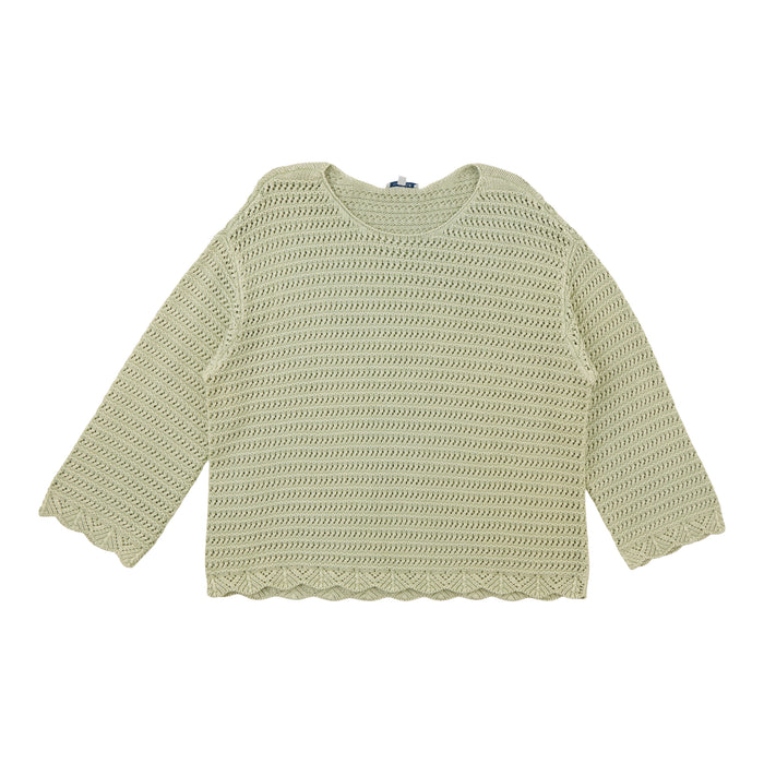 mySTYLE Women's Plus Open Knit Sweater