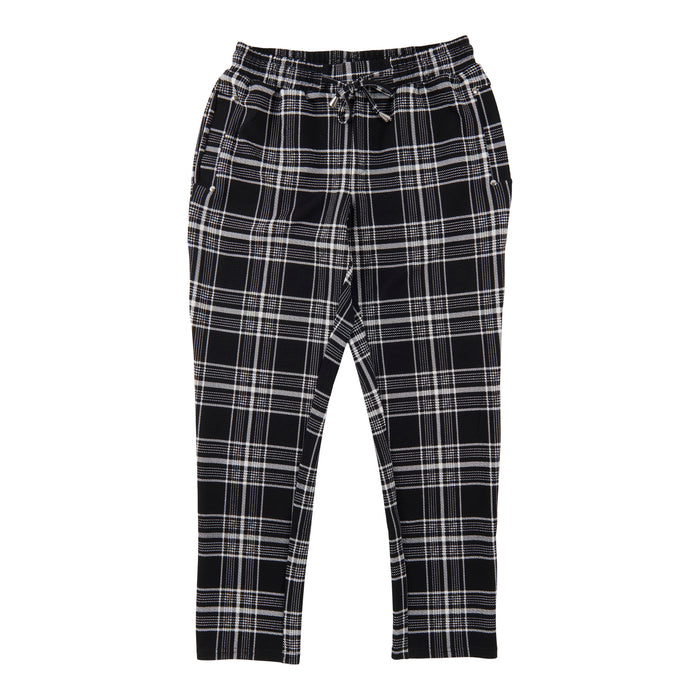 Pantalon froissé ajusté à enfiler imprimé lily morgan taille petite pour femmes