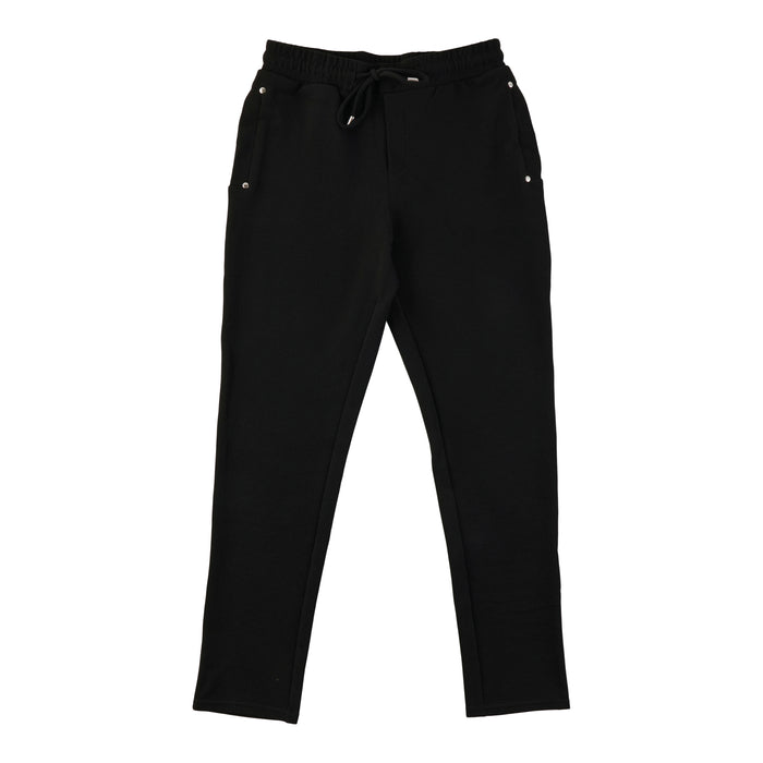 lily morgan Women's Black Crinkle Pull-On Pants