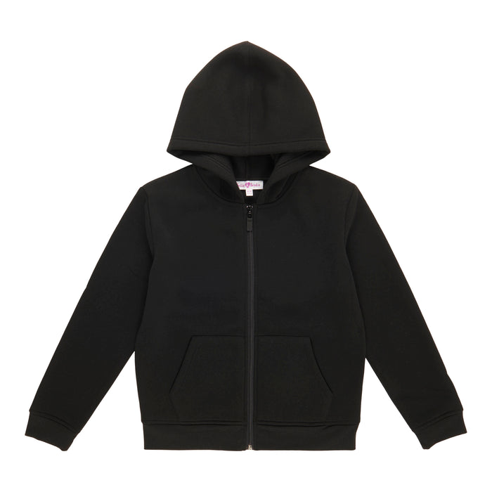Veste à capuchon en molleton avec glissière Vive l’arc-en-ciel BELLA & BIRDIE pour filles