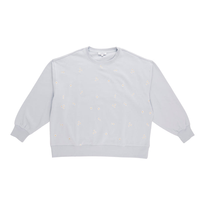 mySTYLE Women’s Plus Printed Embroidered Fleece Sweatshirt