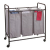 HomeStyles Triple Laundry Sorter, 28-in x 17-in x 30-in.