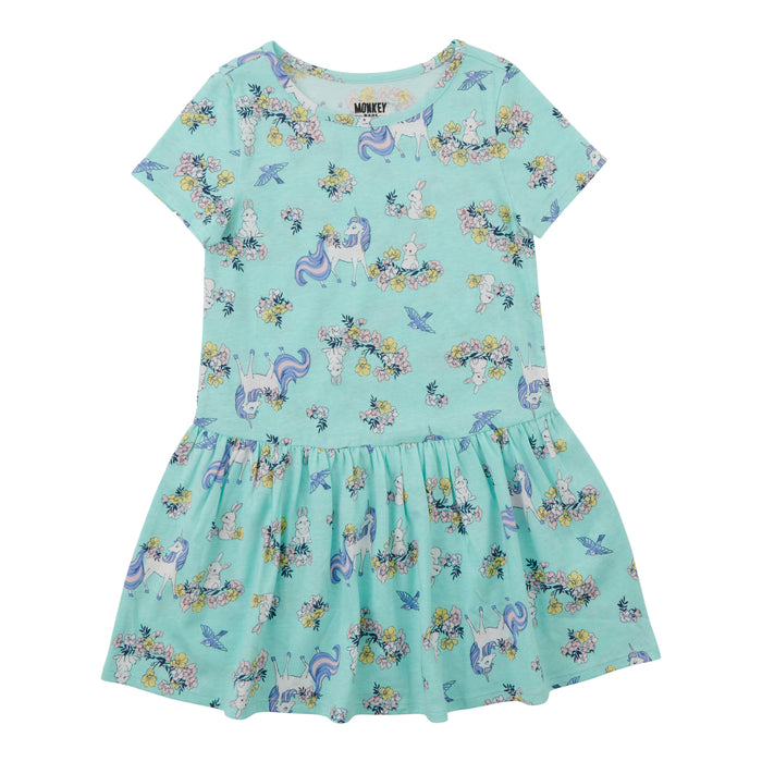 Robe imprimée à manches courtes Pays des rêves MONKEY BARS pour toutes-petites