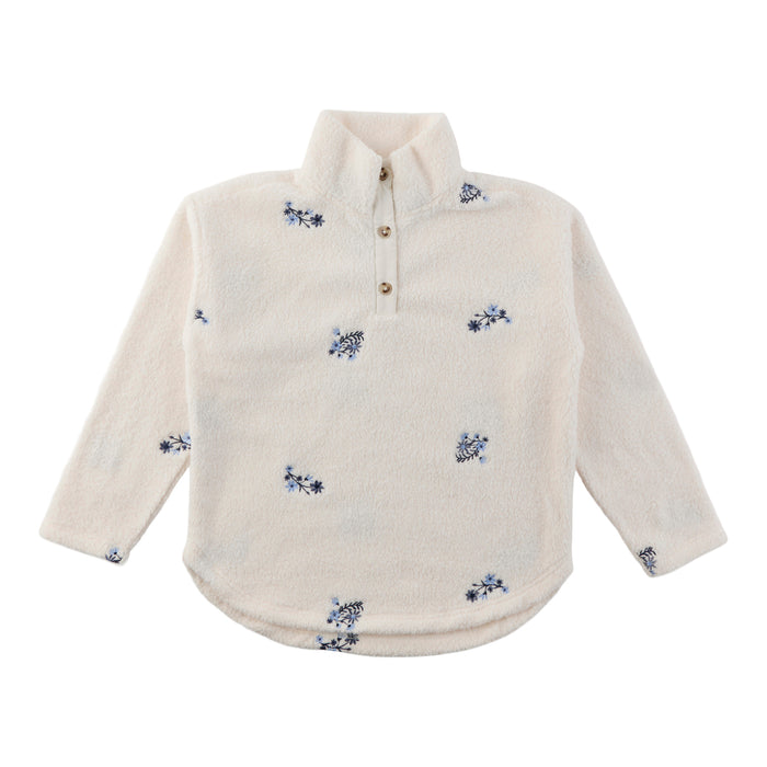 Women's Embroidered Sherpa Sweater