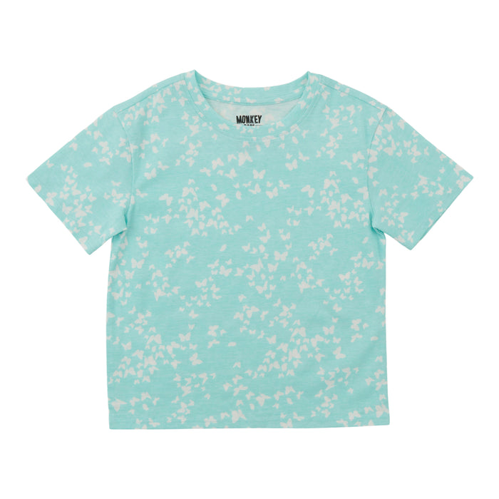 MONKEY BARS Toddler Girls' Rainbow Fun Printed Short Sleeve T-Shirt