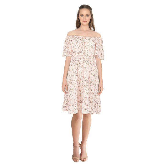lily morgan Women's Flutter Sleeve Dress