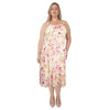 lily morgan Women's Plus Floral Corset Midi Dress