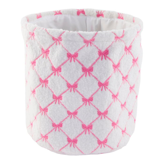 HomeStyles Decorative Bow Storage Bin, 11-in x 11-in.