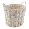 Panier de rangement en corde HomeStyles, blanc, 12 po x 11 po x 11 po