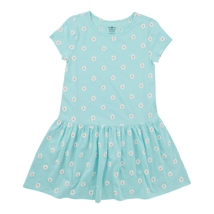 BELLA & BIRDIE Girls' Rainbow Fun Printed Short Sleeve Dress