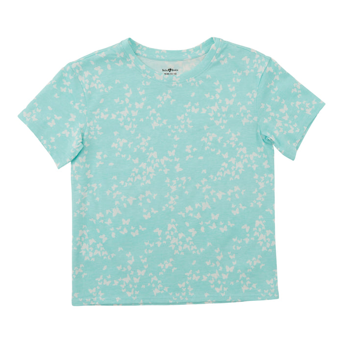 BELLA & BIRDIE Girls' Rainbow Fun Printed Short Sleeve T-Shirt