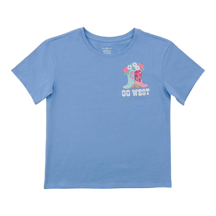 T-shirt à manches courtes avec imprimé sur la poitrine Pays des rêves BELLA & BIRDIE pour filles