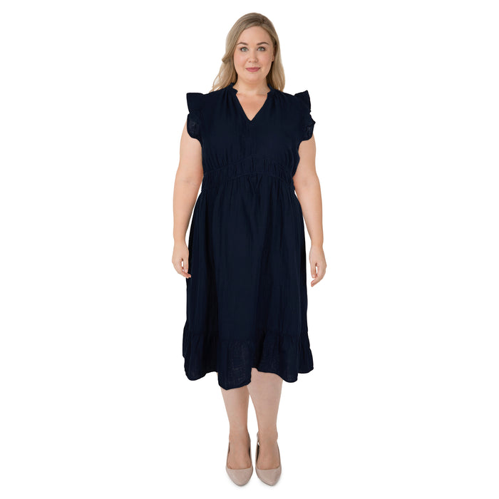 Robe froissée taille plus pour femmes