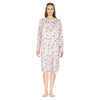 Robe de nuit en velours à manches longues pour femmes