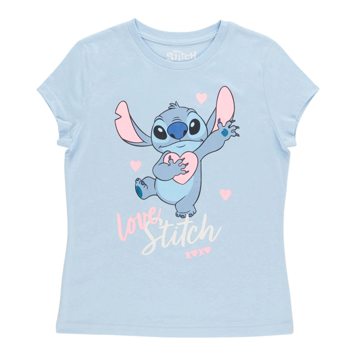 Girls' Licensed Lilo & Stitch Novelty Short Sleeve T-Shirt