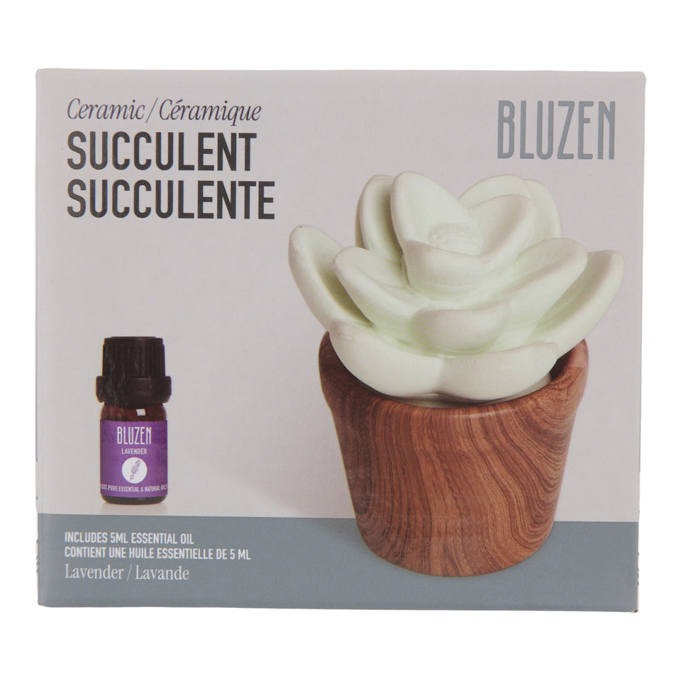 Ceramic Succulent Diffuser + Oil