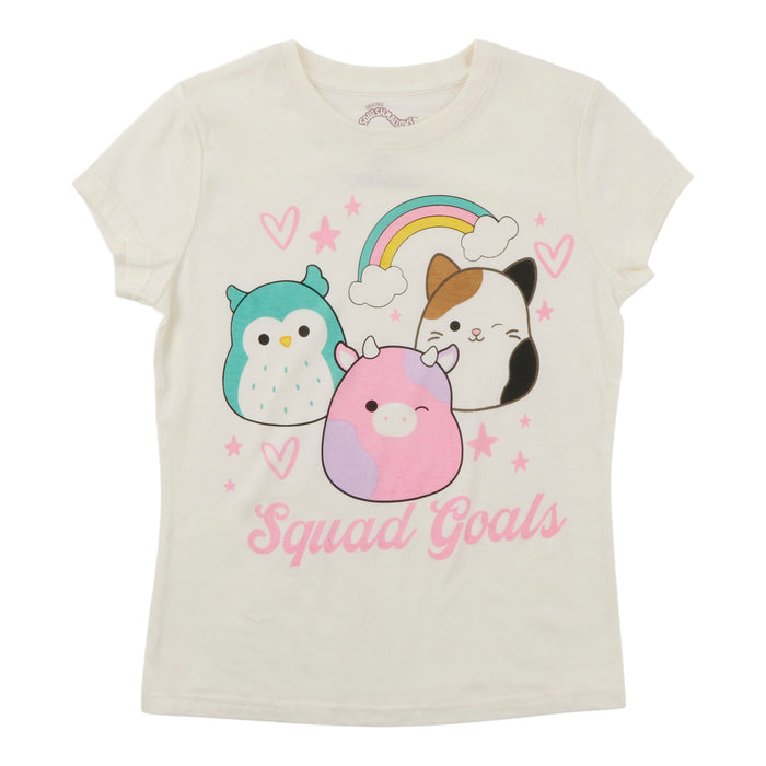Licensed Girls' Squishmallows Printed Short Sleeve T-Shirt