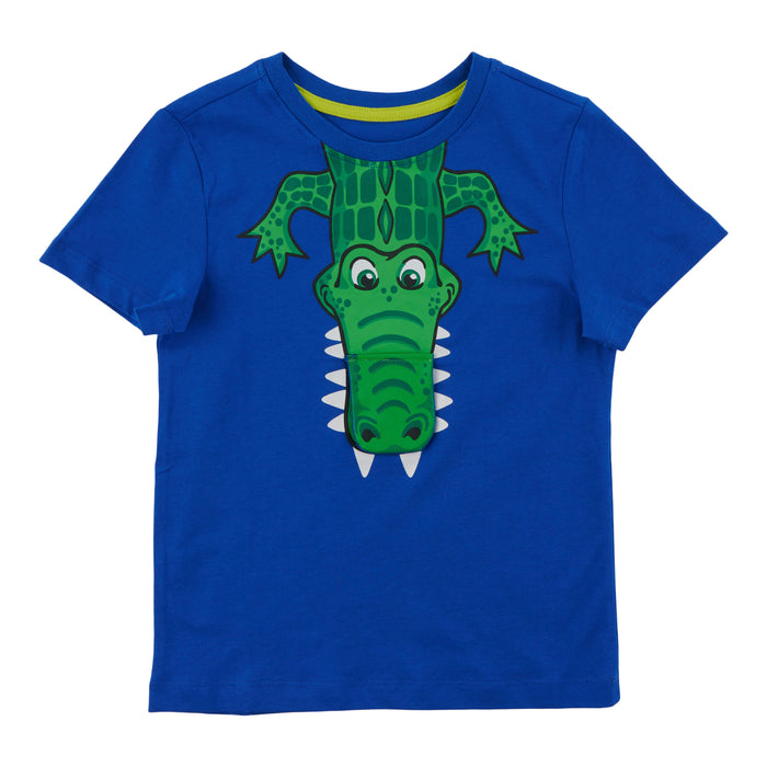 MONKEY BARS Toddler Boys' Cool Waves 3D Character Short Sleeve T-Shirt