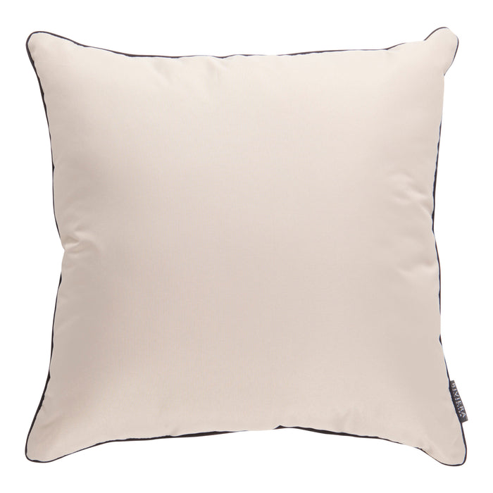 Outdoor Solid Cushion With Piping, 18-in x 18-in.