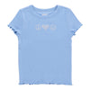 MONKEY BARS Toddler Girls' Day Dreamer Stud Detail Ribbed Top