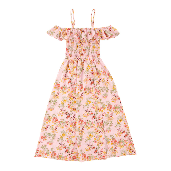 BELLA & BIRDIE Girls' Day Dreamer Ruffle Detail Dress