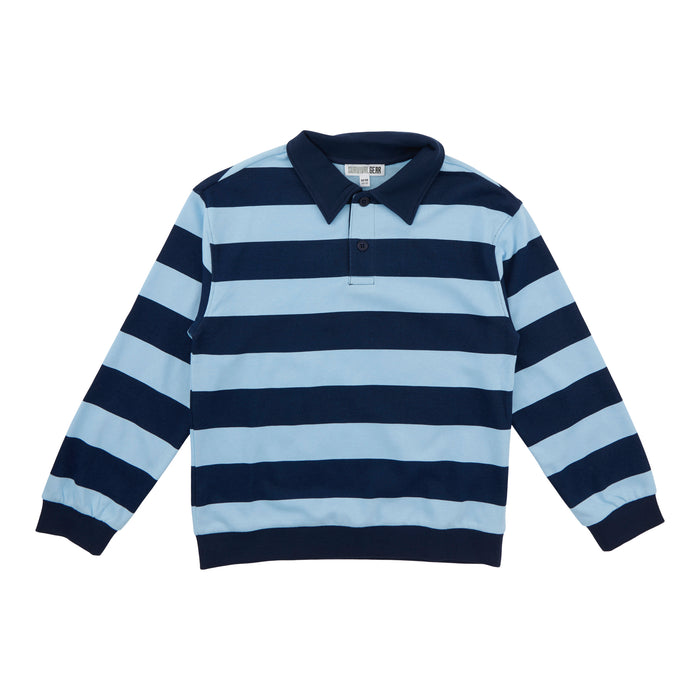 SURVIVAL GEAR Boys' Sand Dunes Striped Long Sleeve Polo Shirt